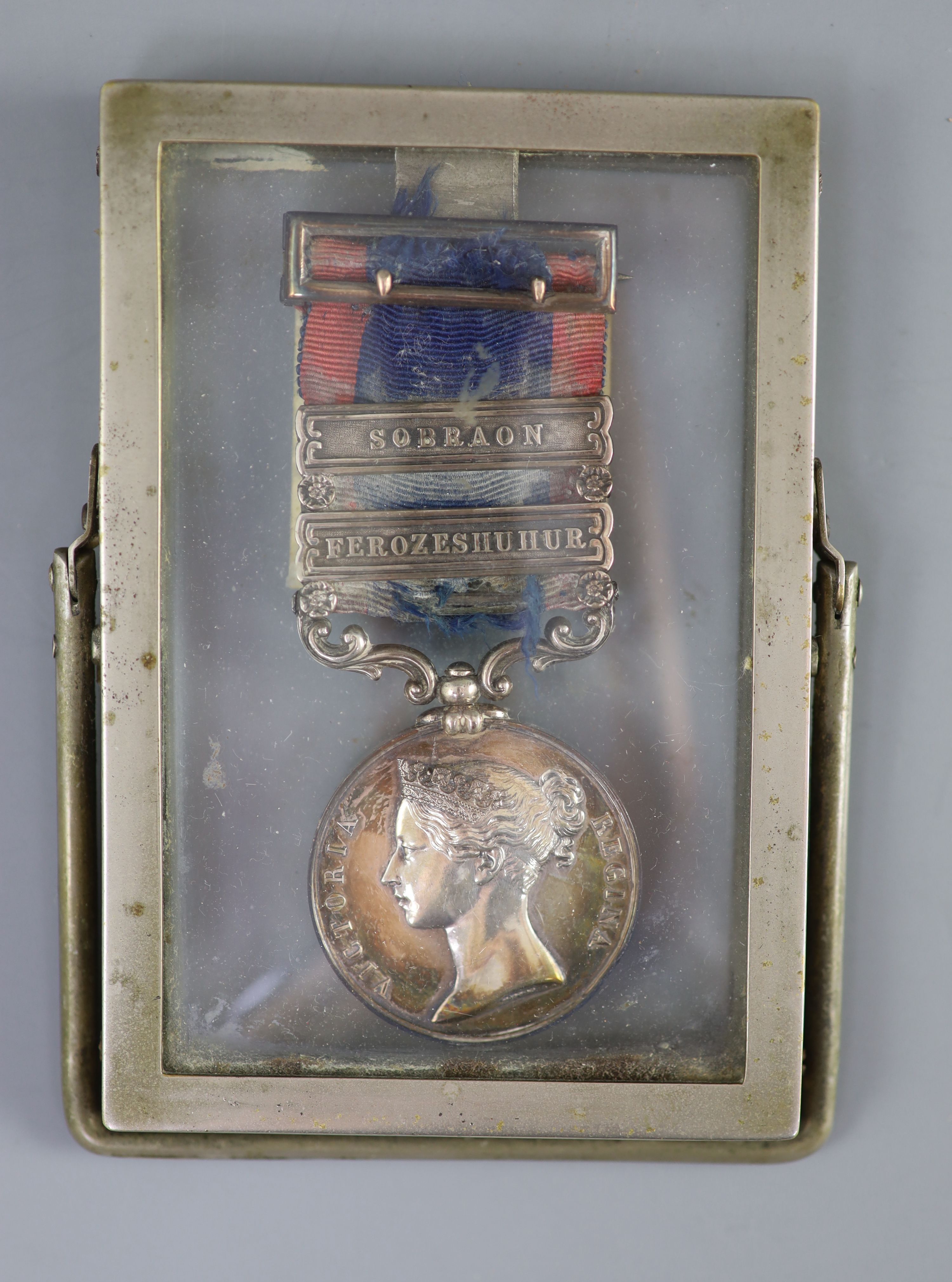 Army of the Sutlej, 1845 Moudkee Medal with Ferozeshuhur and Sobraon clasps, 1808-1864, Captain John Richard Blagden Hale,